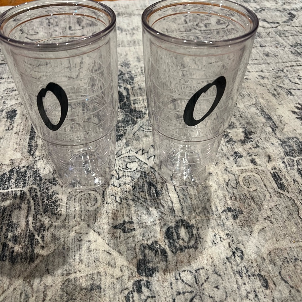 Tervis Clear Tumblers with Black Design